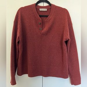 Everlane Waffle Knit Recycled Cashmere Sweater